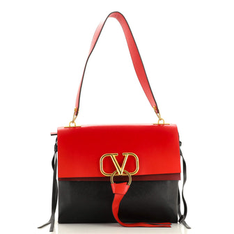 Valentino Garavani VRing Shoulder Bag Leather Medium