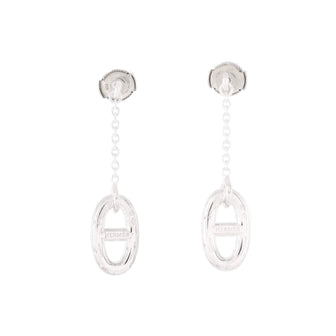 Hermes Farandole Drop Earrings Sterling Silver Medium