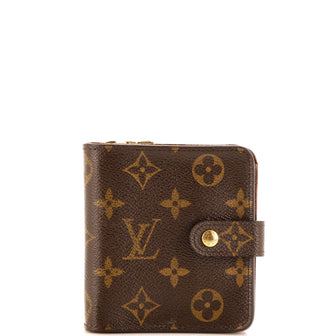 Louis Vuitton Compact Zippe Wallet Monogram Canvas