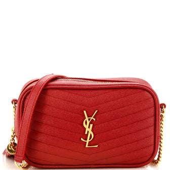 Saint Laurent Lou Camera Bag Matelasse Chevron Leather Mini