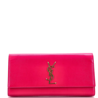 Saint Laurent Classic Monogram Clutch Leather Long