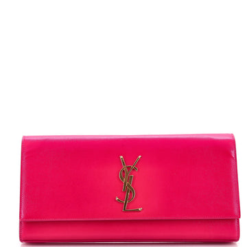 Saint Laurent Classic Monogram Clutch Leather Long