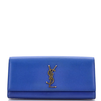 Saint Laurent Classic Monogram Clutch Leather Long