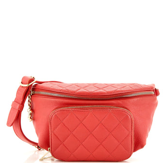Chanel Business Affinity Waist Bag Quilted Caviar Medium