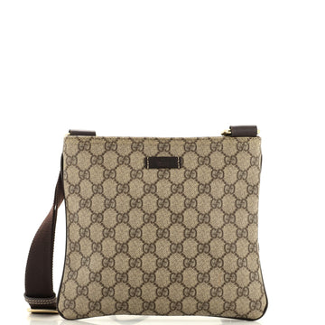 Gucci Zip Top Messenger Bag GG Coated Canvas Small