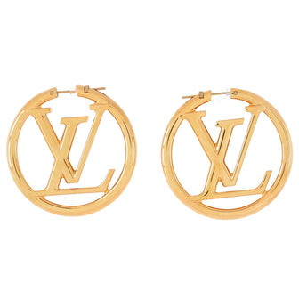 Louis Vuitton Louise Hoop Earrings Metal GM