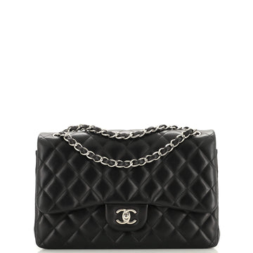Chanel Classic Double Flap Bag Quilted Lambskin Jumbo