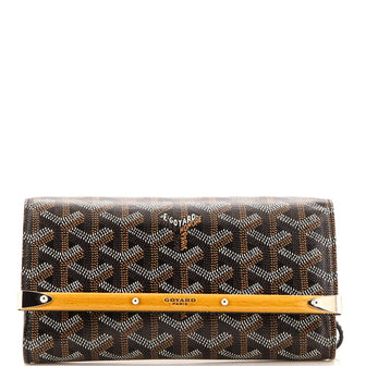 Goyard Monte Carlo Clutch Coated Canvas Mini