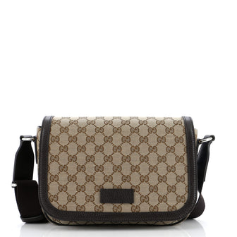 Gucci Flap Messenger Bag (Outlet) GG Canvas Small