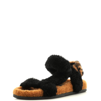 Fendi Women's Feel Sandals Shearling