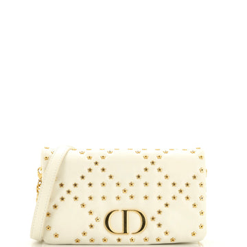 Christian Dior Caro Bag Lucky Star Studded Macrocannage Calfskin Mini