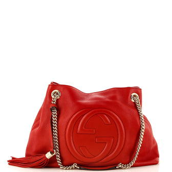 Gucci Soho Chain Strap Shoulder Bag Leather Medium