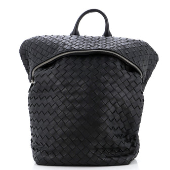 Bottega Veneta Fold Over Backpack Intrecciato Nappa Medium