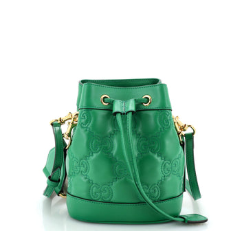 Gucci GG Convertible Bucket Bag GG Matelasse Leather Small