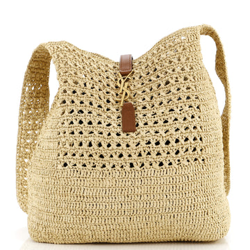 Saint Laurent Classic Hobo Crochet Raffia