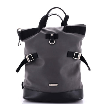 Saint Laurent Rivington Race Convertible Backpack Canvas with Leather