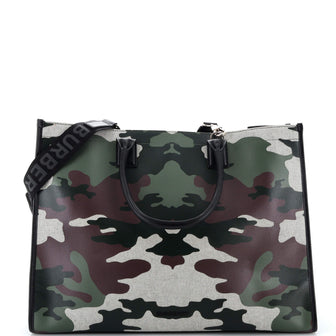 Burberry Denny Tote Printed Coated Canvas Large