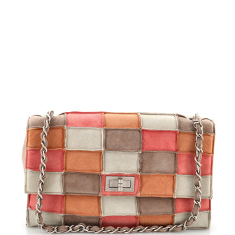 Chanel Reissue Flap Bag Suede Patchwork Medium