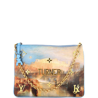 Louis Vuitton Pochette Clutch Limited Edition Jeff Koons Turner Print Canvas