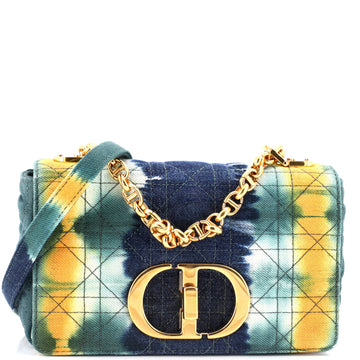 Christian Dior Caro Bag Cannage Quit Tie Dye Denim Medium