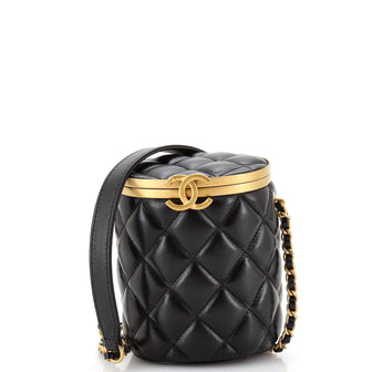 Chanel Crown Box Vanity Bag Quilted Lambskin Mini