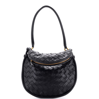 Bottega Veneta Gemelli Shoulder Bag Intrecciato Leather Small