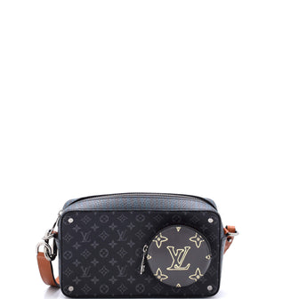 Louis Vuitton Volga On Strap Bag Monogram Eclipse Canvas with Monogram Leather