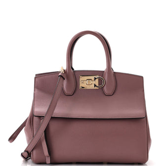 Salvatore Ferragamo Studio Satchel Leather Small