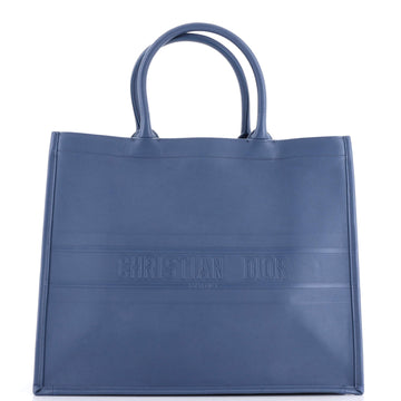 Christian Dior Book Tote Embossed Leather Large