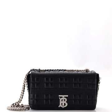 Burberry Lola Shoulder Bag Quilted Lambskin with Crystal Detail Small