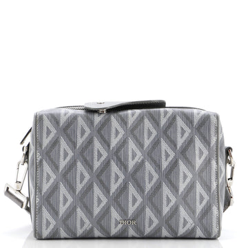 Christian Dior Lingot Messenger Bag CD Diamond Coated Canvas