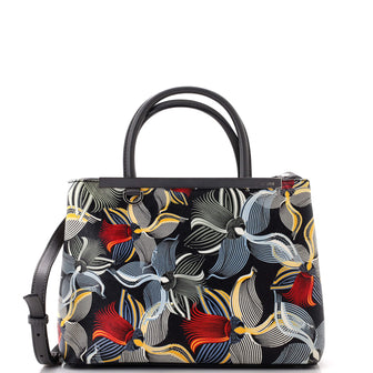 Fendi 2Jours Bag Printed Leather Petite
