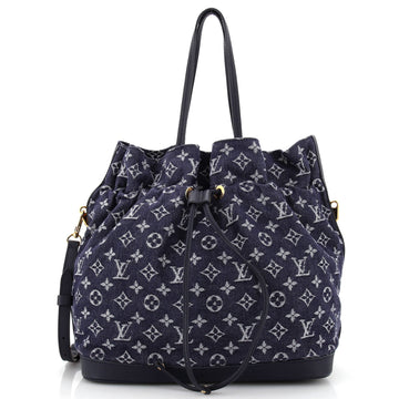 Louis Vuitton Noefull Handbag Denim MM