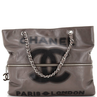 Chanel Paris-London Expandable Tote Leather Medium