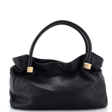 Chanel Vintage CC Dice Shoulder Bag Leather Large