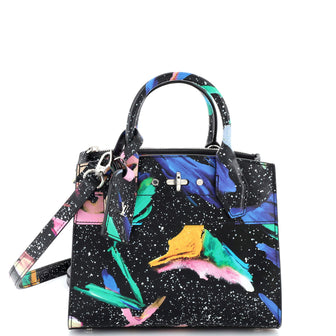 Louis Vuitton City Steamer Handbag Limited Edition Splash Leather Mini