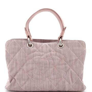 Chanel Timeless CC Soft Zip Tote Quilted Denim Medium