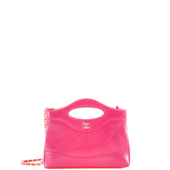 Chanel 31 Shopping Bag Clutch with Chain Quilted Calfskin Small