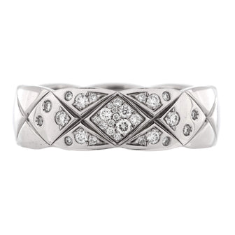 Chanel Coco Crush Ring 18K White Gold and Diamonds Small