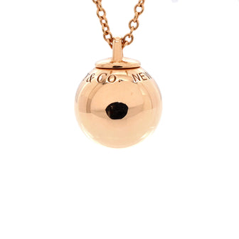 Tiffany & Co. HardWear Ball Pendant Necklace 18K Rose Gold 12.75mm