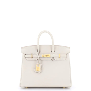 Hermes Birkin Handbag Light Togo with Gold Hardware 25