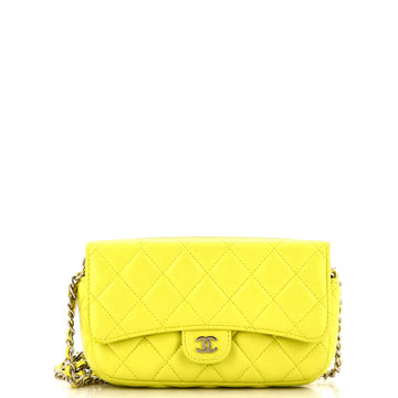 Chanel Classic Flap Phone Holder with Chain Quilted Lambskin