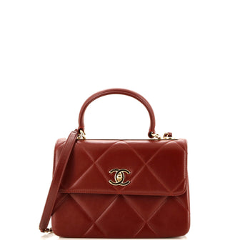 Chanel Trendy CC Top Handle Bag Quilted Lambskin Small