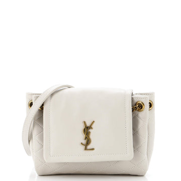 Saint Laurent Nolita Satchel Quilted Leather Mini