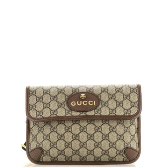 Gucci Neo Vintage Flap Belt Bag GG Coated Canvas