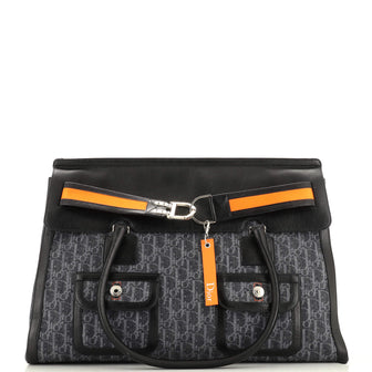 Christian Dior Flight Travel Bag Diorissimo Denim XL