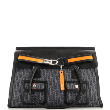Christian Dior Flight Travel Bag Diorissimo Denim XL