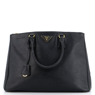 Prada Double Zip Lux Tote Saffiano Leather Large