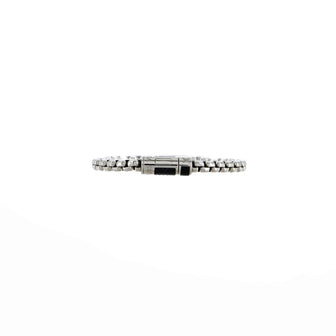 Louis Vuitton Chain Bracelet Metal with Monogram Eclipse Canvas