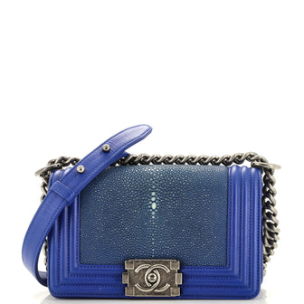 Chanel Boy Flap Bag Stingray Small